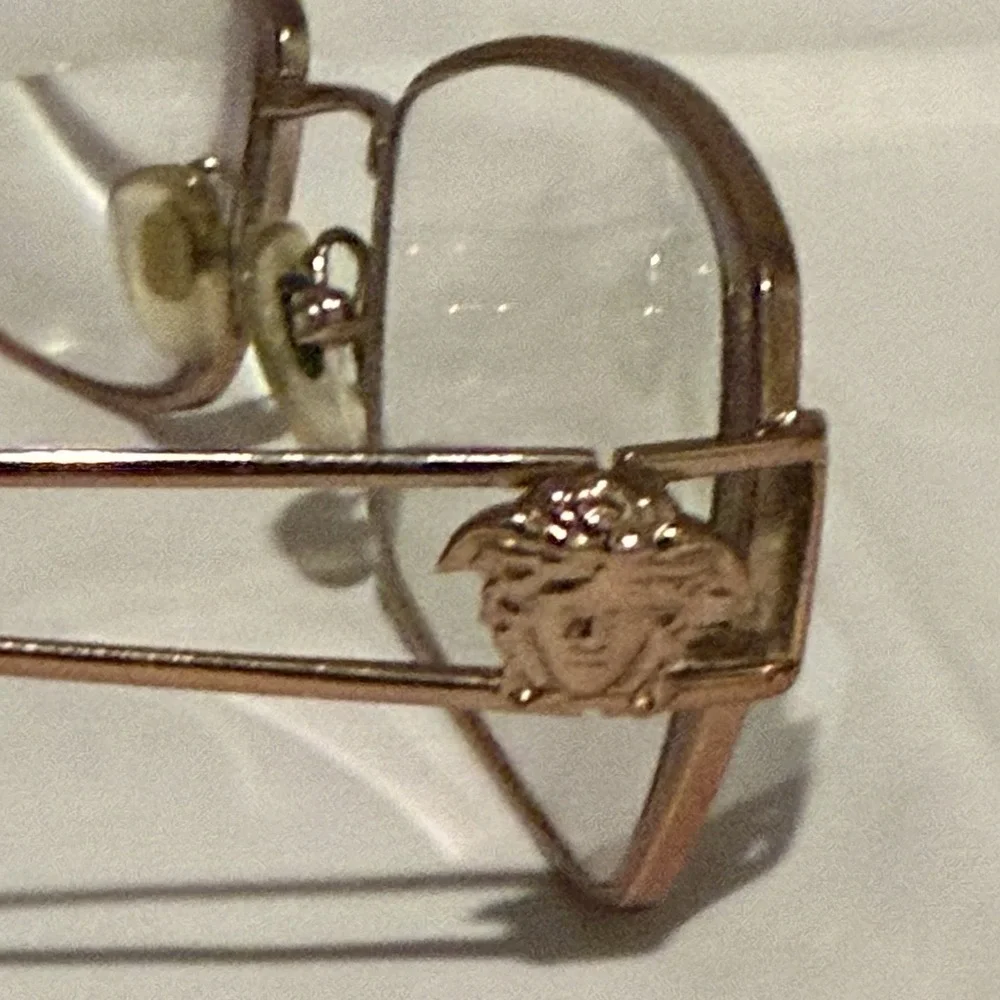 Versace Copper Gold  Eyeglasses Frames Only Italy Designer‎ Women Used